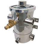 1-1/4" NPT HO Competition Dual Basket Swirl-Away Sea Strainer with Pressure Relief