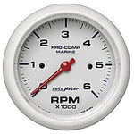 AutoMeter White Pro-Comp Tachometer 4-5/8"