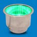 CUP HOLDERS STAINLESS STEEL LED MULTI COLOR LIGHT