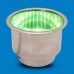 CUP HOLDERS STAINLESS STEEL LED MULTI COLOR LIGHT
