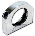 Oil Cooler 3" Polished Billet O-Ring Clamp Bracket