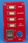 SWITCH PANEL-4 SP,1 DP,IGN