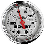 AutoMeter Chrome Ultra Lite Marine   Boost/Vac