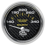 AutoMeter Carbon Fiber Pro Comp Marine  Oil Temp.
