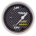 AutoMeter Carbon Fiber Pro Comp Marine: Trim Gauge