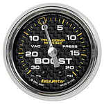 AutoMeter Carbon Fiber Pro Comp Marine: Boost and Turbocharger Gauges
