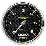 AutoMeter Carbon Fiber Pro Comp Marine: Tachometer 4-5/8"