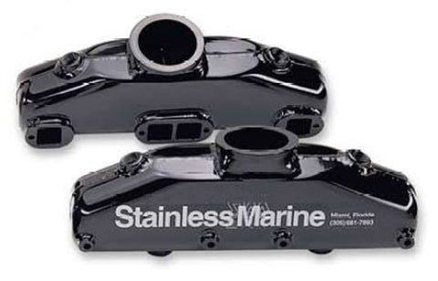Stainless Marine Hi-Torque Replacement S/B Manifolds Only (pair)