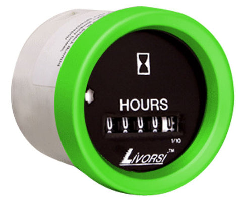 AA Livorsi -  Hourmeter Gauge, 2-1/16"  Electric, Mega & Race Series