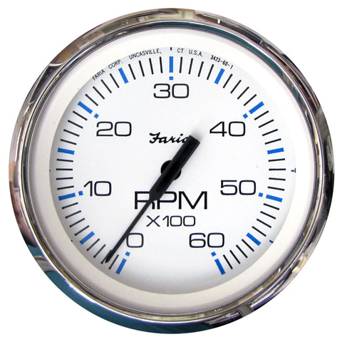 Faria Chesapeake SS Instruments - Tachometer (6000 rpm) Black or White