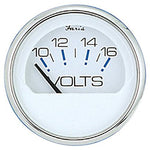 Faria Chesapeake SS Gauge Voltmeter, Black or White