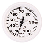 Faria 4" Dress White Series Speedometer